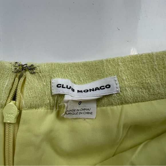 Club Monaco women’s lemon over knee pleated skirt us0 L34-23 - Picture 4 of 5
